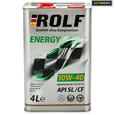 Масло моторное ROLF Energy 10W40 SL/CF 4л 