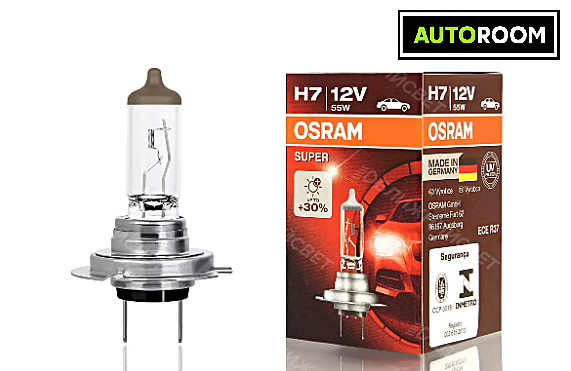Лампа авт. 12V (+ 30%) H7 55W PX26d Super (1 шт., картон) Osram