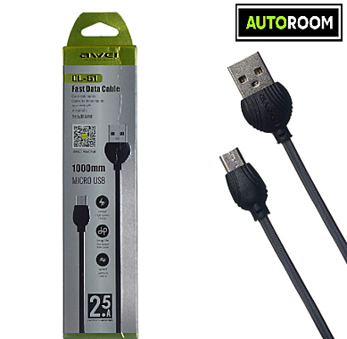 Кабель AWEI GL 61 micro USB черный 