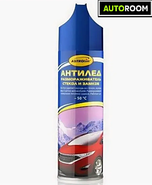РАЗМОРАЖИВАТЕЛЬ СТЕКОЛ И ЗАМКОВ  со  скребком Ас-1373 335мл