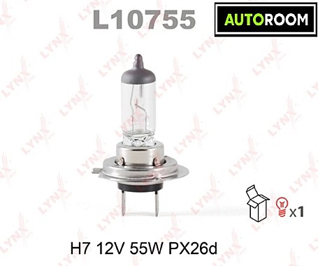 Лампа Н7 12V 55W LYNXauto L10755 