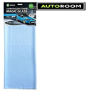 Салфетка микрофибра для стекла Magic Glass 40*50 GRASS