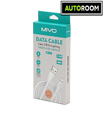 Кабель Mivo MX 21L (iPhone USB) бел