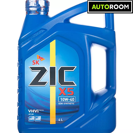 Масло моторное ZIC A X5 10W40 SM п с 4л