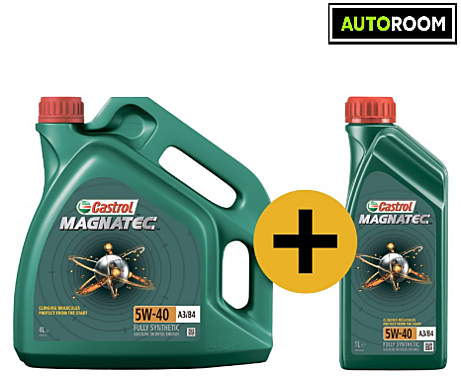 Масло моторное CASTROL MAGNATEC 5W40 (PROMO)  A3/B4 4л+1