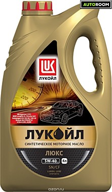 Масло моторное Лукойл  Люкс 5w40 SN/CF 4л синтетика