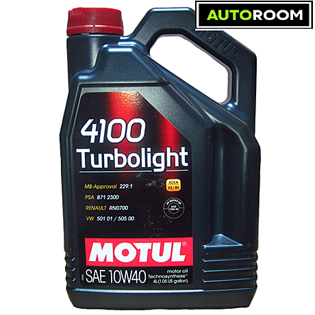 Масло моторное MOTUL 4100 Turbolight 10w40 п/син 4л