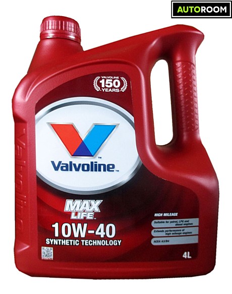 Масло моторное Valvoline MaxLife 10W40 4л