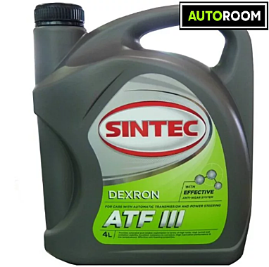 Масло трансмиссионное Sintec ATF-III Dexron 4л