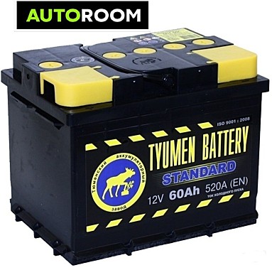 Аккумулятор Тюмень Standard 6СТ 60 1 L прямой