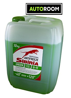 Антифриз SIBIRIA зеленый 10кг