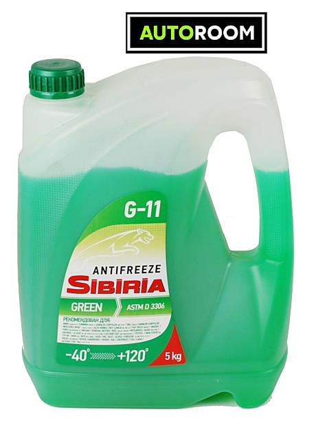Антифриз SIBIRIA зеленый 5кг