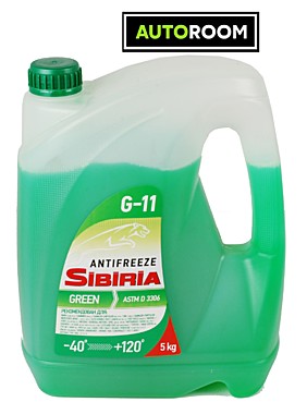 Антифриз SIBIRIA зеленый 5кг