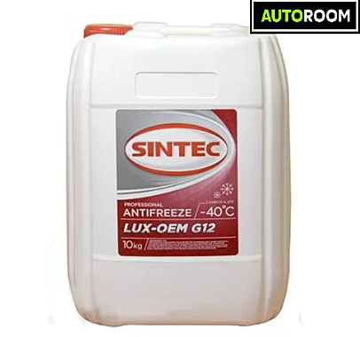 Антифриз SINTEC LUX S12 10кг красный