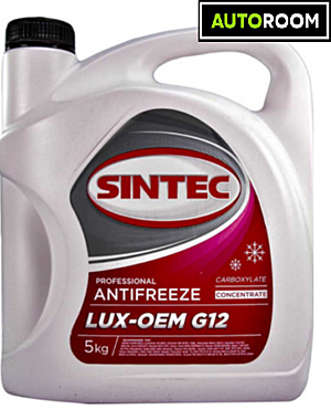 Антифриз SINTEC LUX S12 5кг красный
