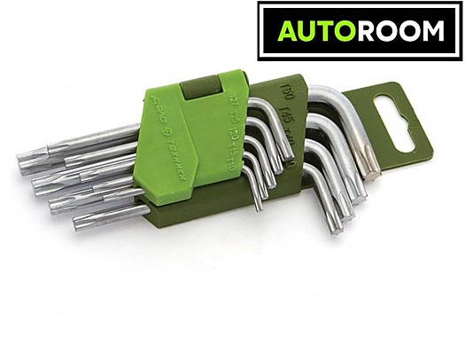 Ключ шестигранный 563090 набор 9пр.TORX короткие