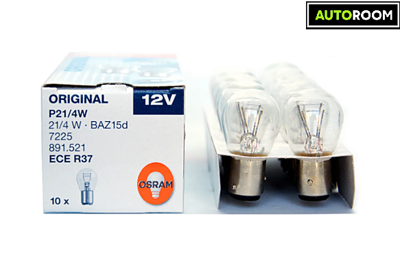 Лампа 7225 12V Р21/4W OSRAM